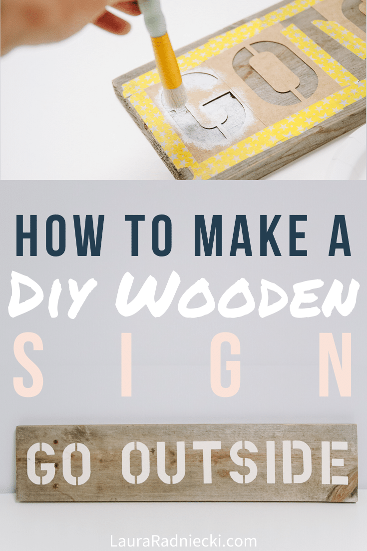 How to Stencil Letters on Wood to Make a DIY Wood Sign