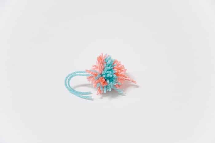 diy multicolored pom pom