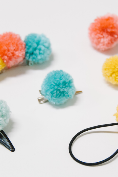 DIY Pom Pom Accessories _ How to Make Pom Pom Hair Clips & Rings