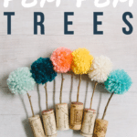 DIY Pom Pom Trees in Cork Planters _ Easy Pom Pom Crafts