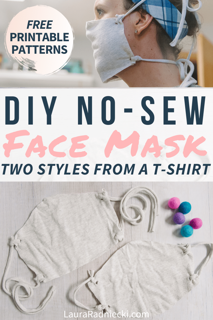 How to Make a DIY No Sew Face Mask from an Old T-Shirt | how to make a mask no sewing