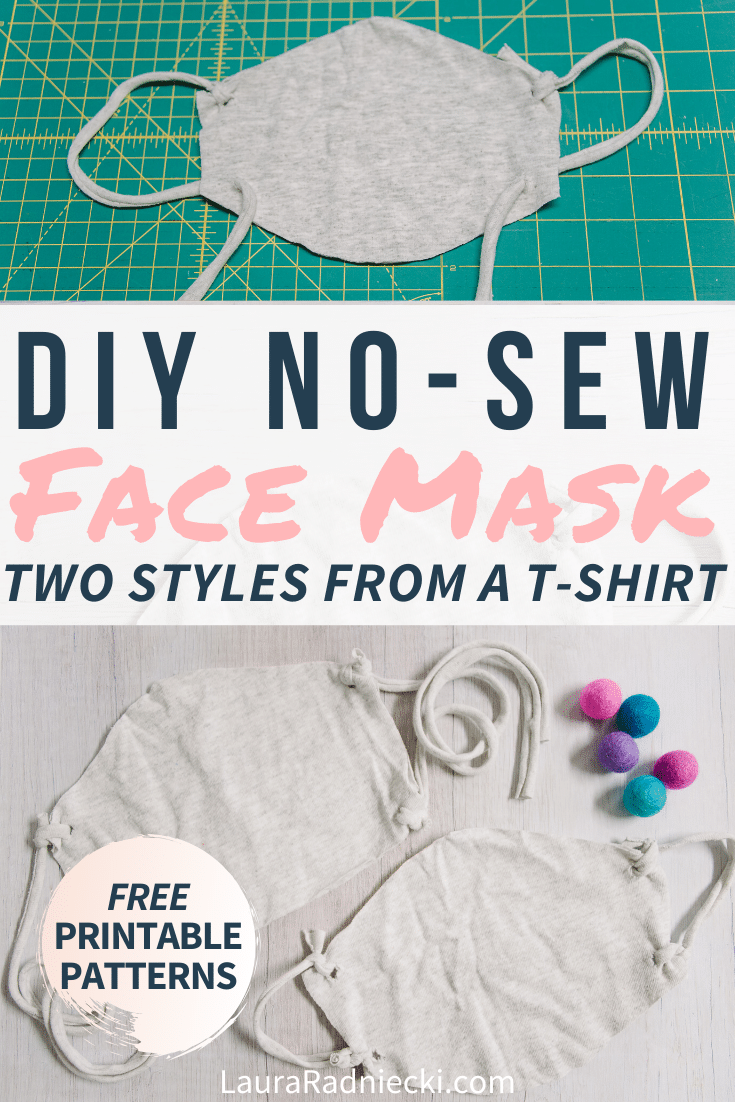 How to Make a DIY No Sew Face Mask from an Old T-Shirt | how to make a mask no sewing