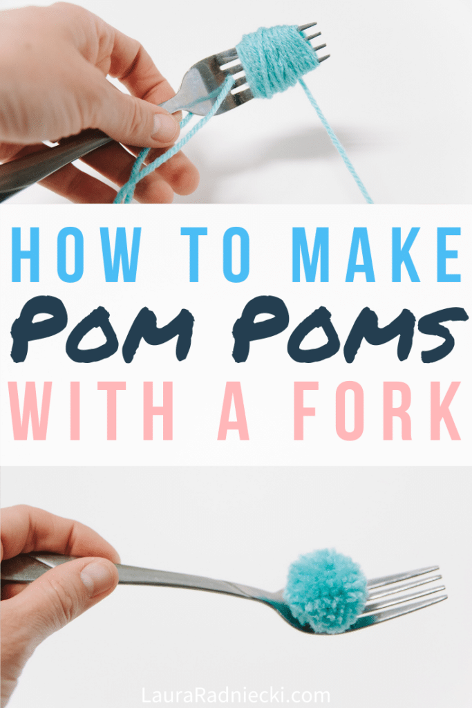 How to Make a Pom Pom with a Fork Pom Pom Fork Method Tutorial