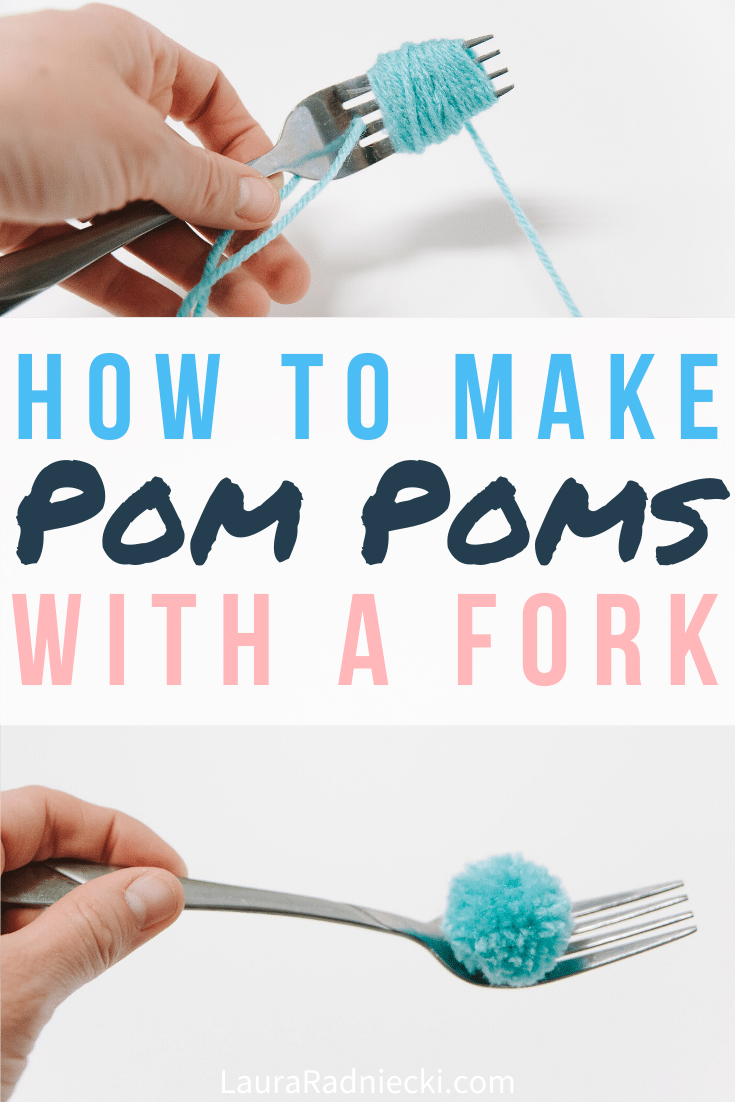 How to Make a Pom Pom with a Fork | Pom Pom Fork Method Tutorial