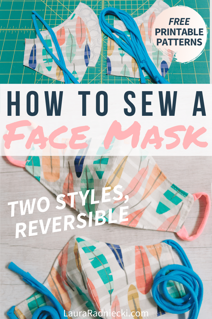 How to Sew a DIY Face Mask with Pattern | Reversible, Two Styles