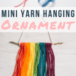 Mini DIY Yarn Wall Hanging Ornament _ Christmas Ornament Ideas