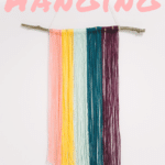 how to make a diy yarn wall hanging _ Easy Yarn Craft Ideas