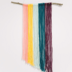 how to make a diy yarn wall hanging _ Easy Yarn Craft Ideas