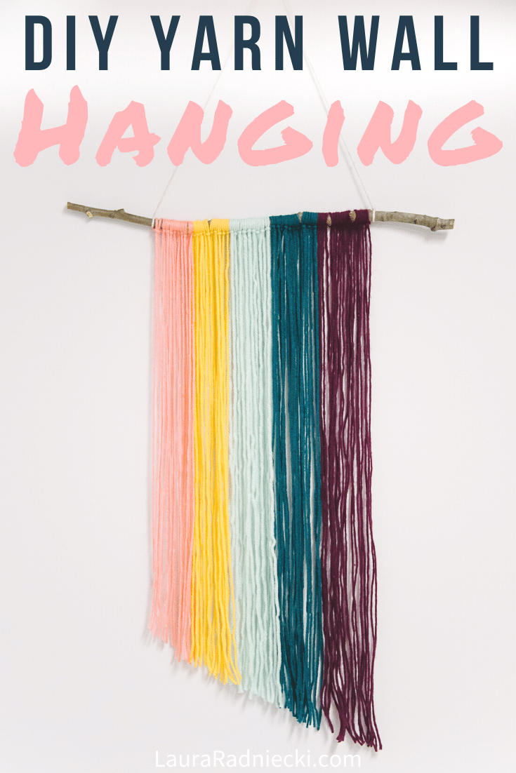 how to make a diy yarn wall hanging _ Easy Yarn Craft Ideas