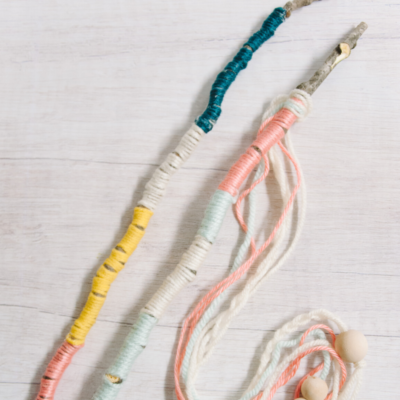 DIY Yarn Wrapped Sticks | Easy Nature Craft for Kids