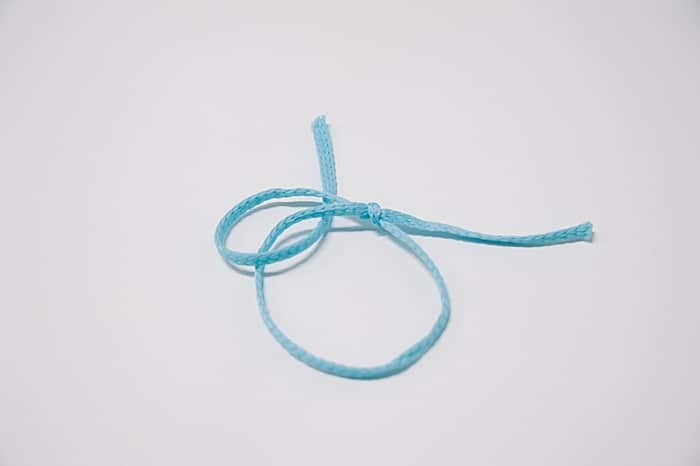 loop the cording for a second sliding knot