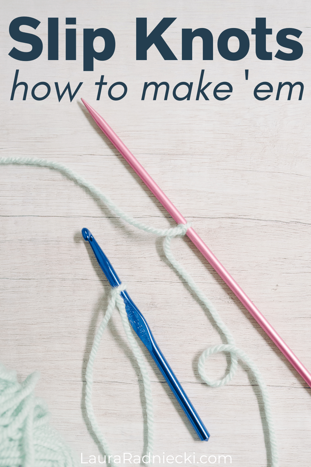 how to make slip knots