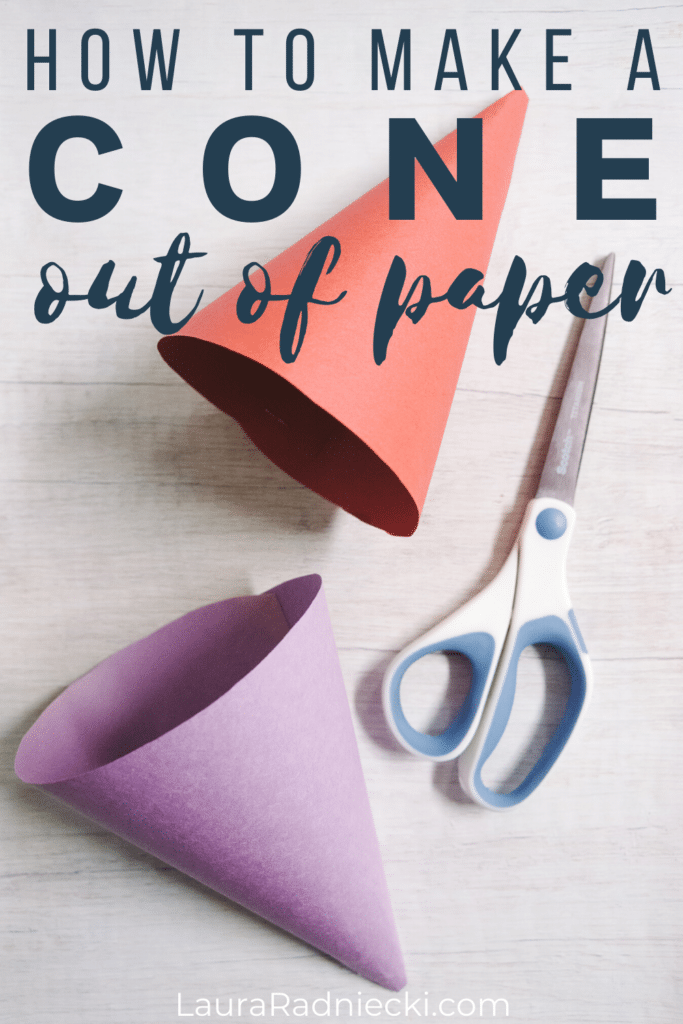 How to make a cone out of paper diy paper party hat tutorial