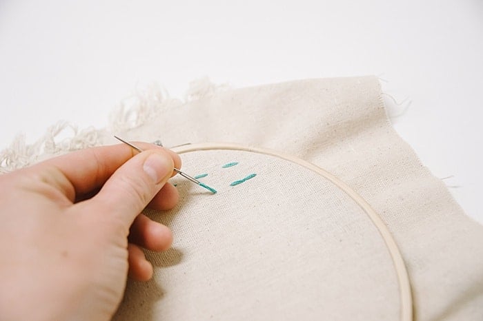 back stitch embroidery