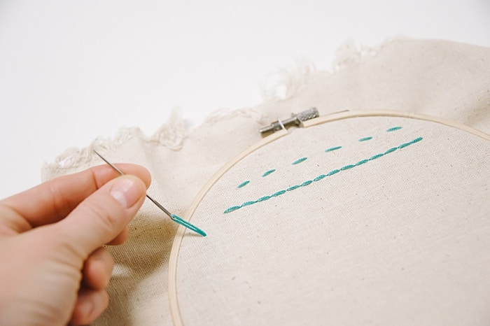 how to make a split stitch embroidery | types of embroidery stitches