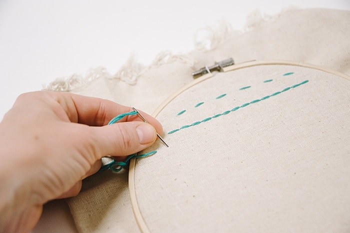 split stitch embroidery