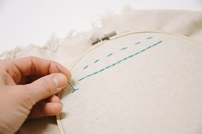split stitch embroidery