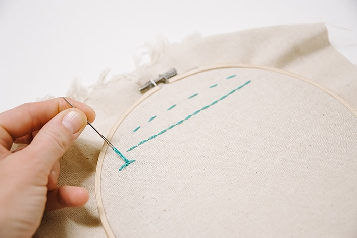 split stitch embroidery