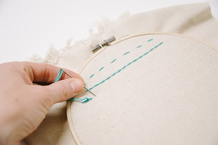 split stitch embroider how to