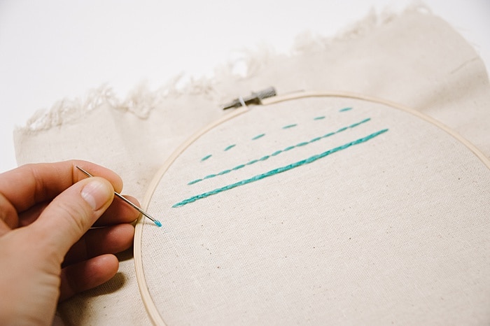 how to make a stem stitch