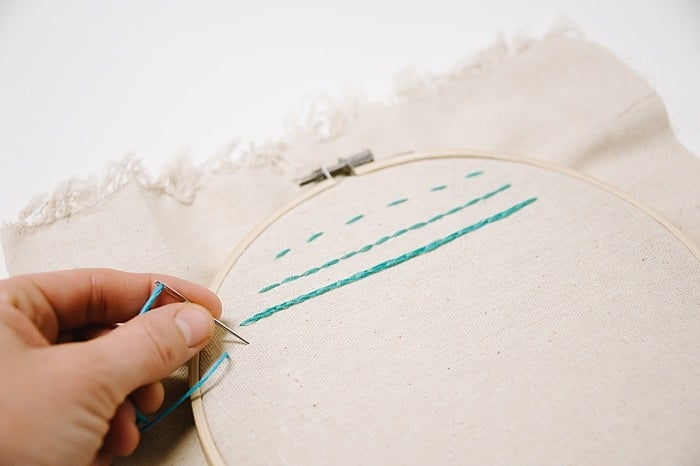 stem stitch embroidery