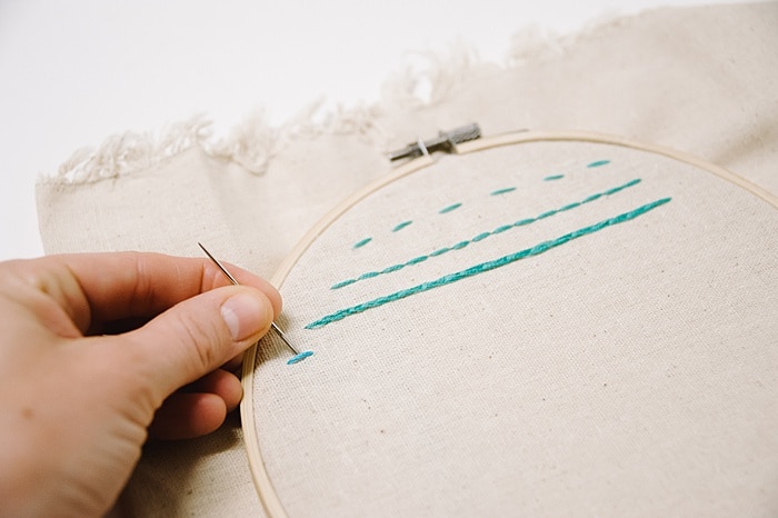 how to do a stem stitch embroidery