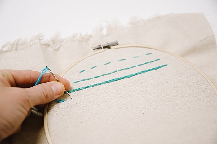 stem stitch embroidery