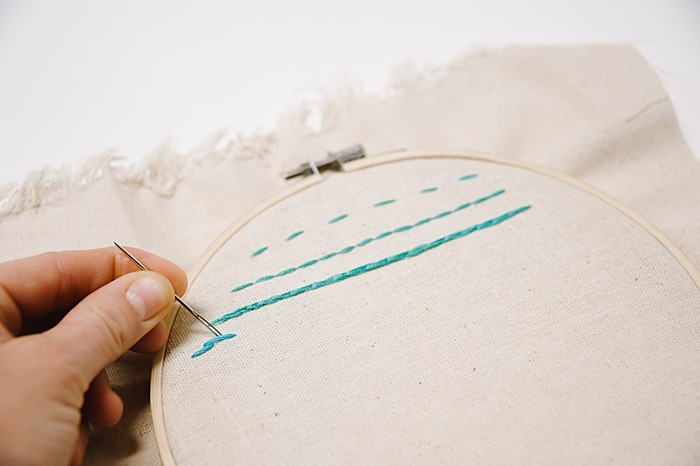 stem stitch embroidery