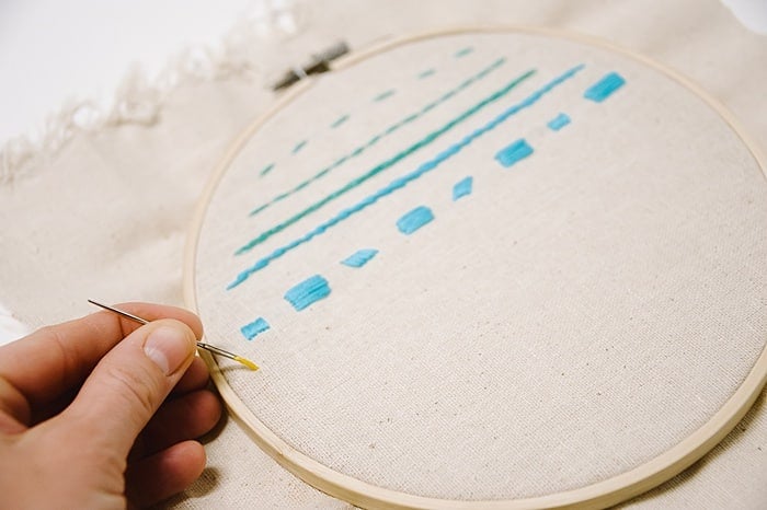 how to make a chain stitch for embroidery