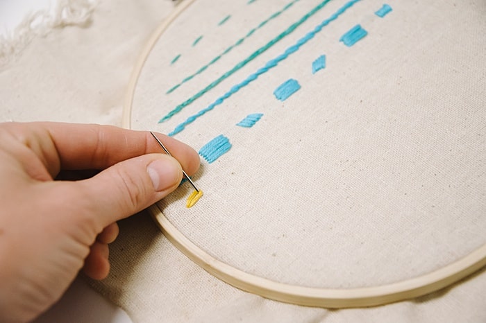 embroidery a chain stitch