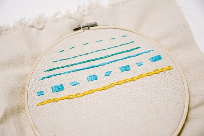 chain stitch embroidery