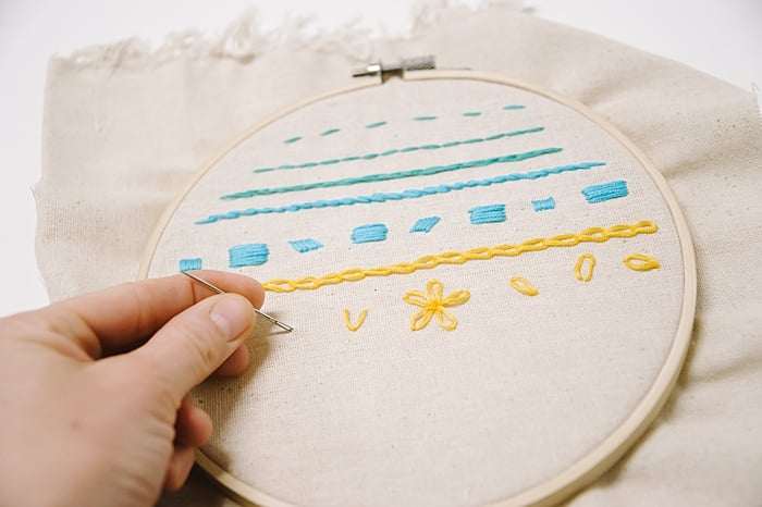 hand embroidery stitches