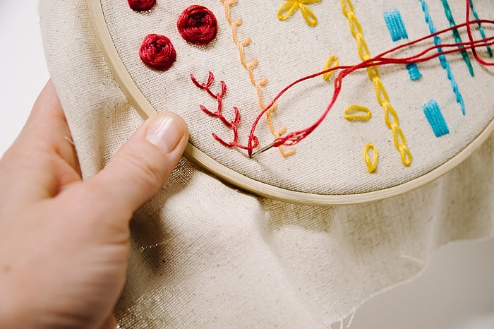 feather embroidery stitch | types of embroidery stitches