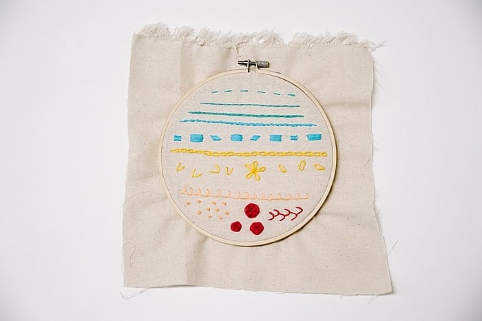 how to frame embroidery in the hoop