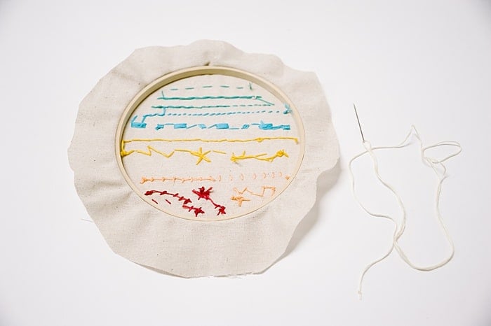 how to finish the back of an embroidery project in the hoop