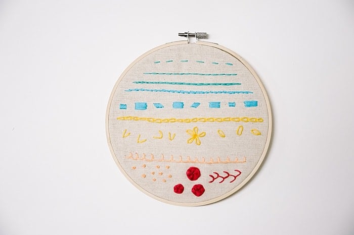 how to frame embroidery in the hoop