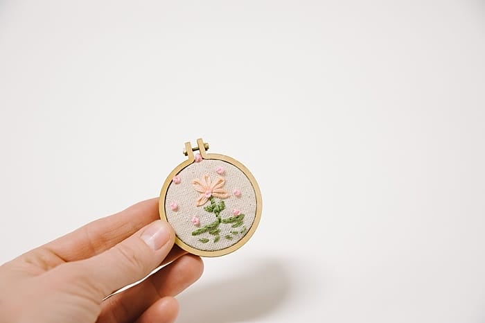 tiny hoop used for jewelry or Christmas ornaments