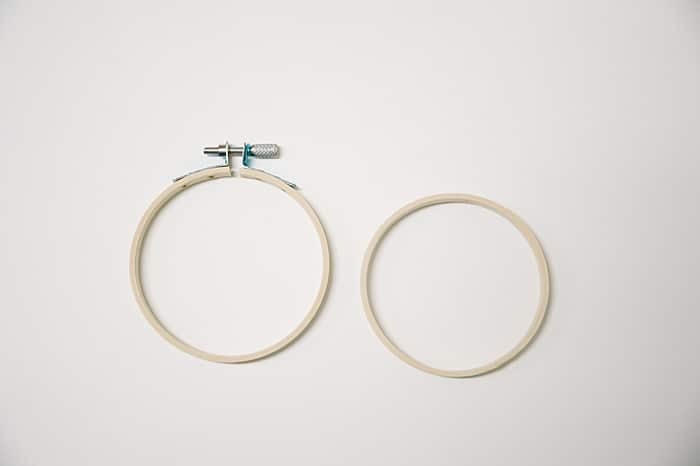 outer hoop and inner hoop for embroidery