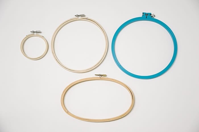 embroidery hoop sizes, square embroidery hoop, what are embroidery hoops made of