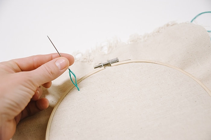 a straight embroidery stitch