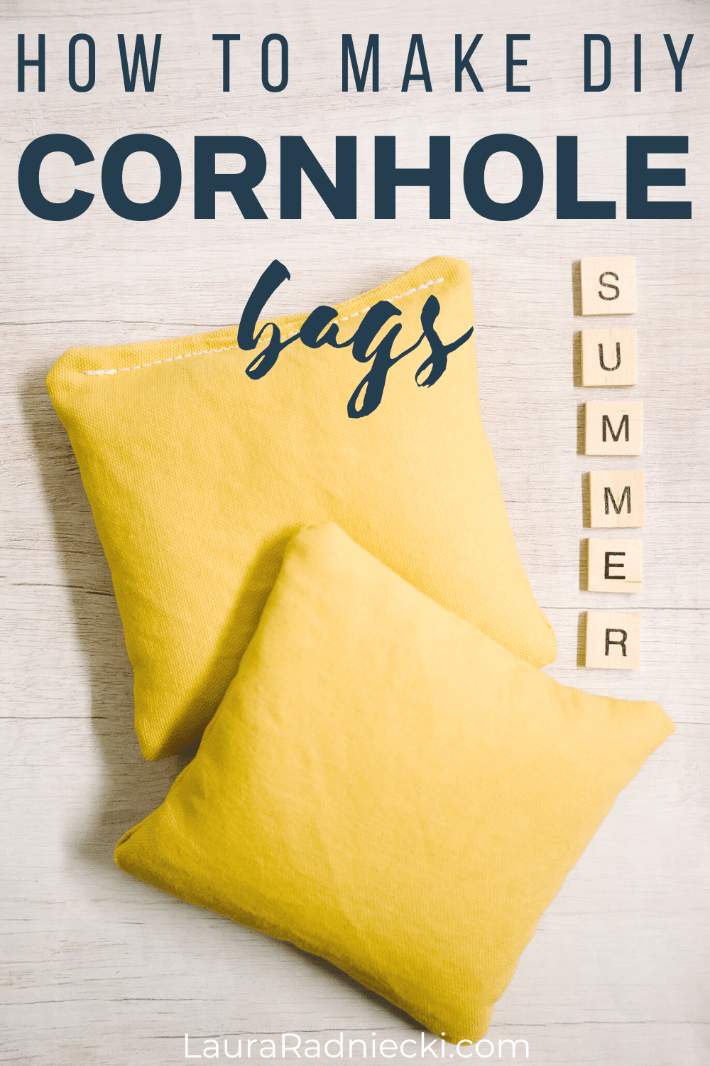 how to make diy cornhole bags