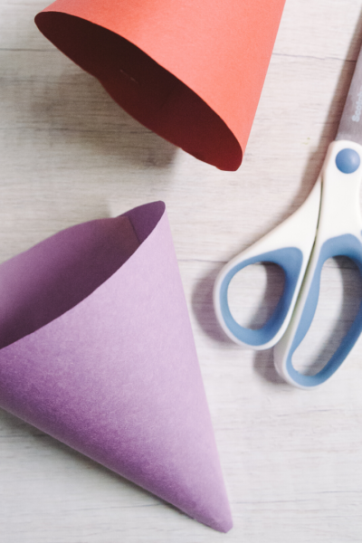 how to make a cone out of paper