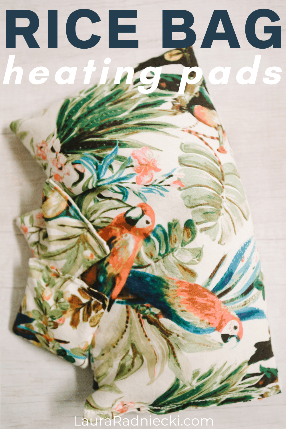 how to make rice bag heating pads