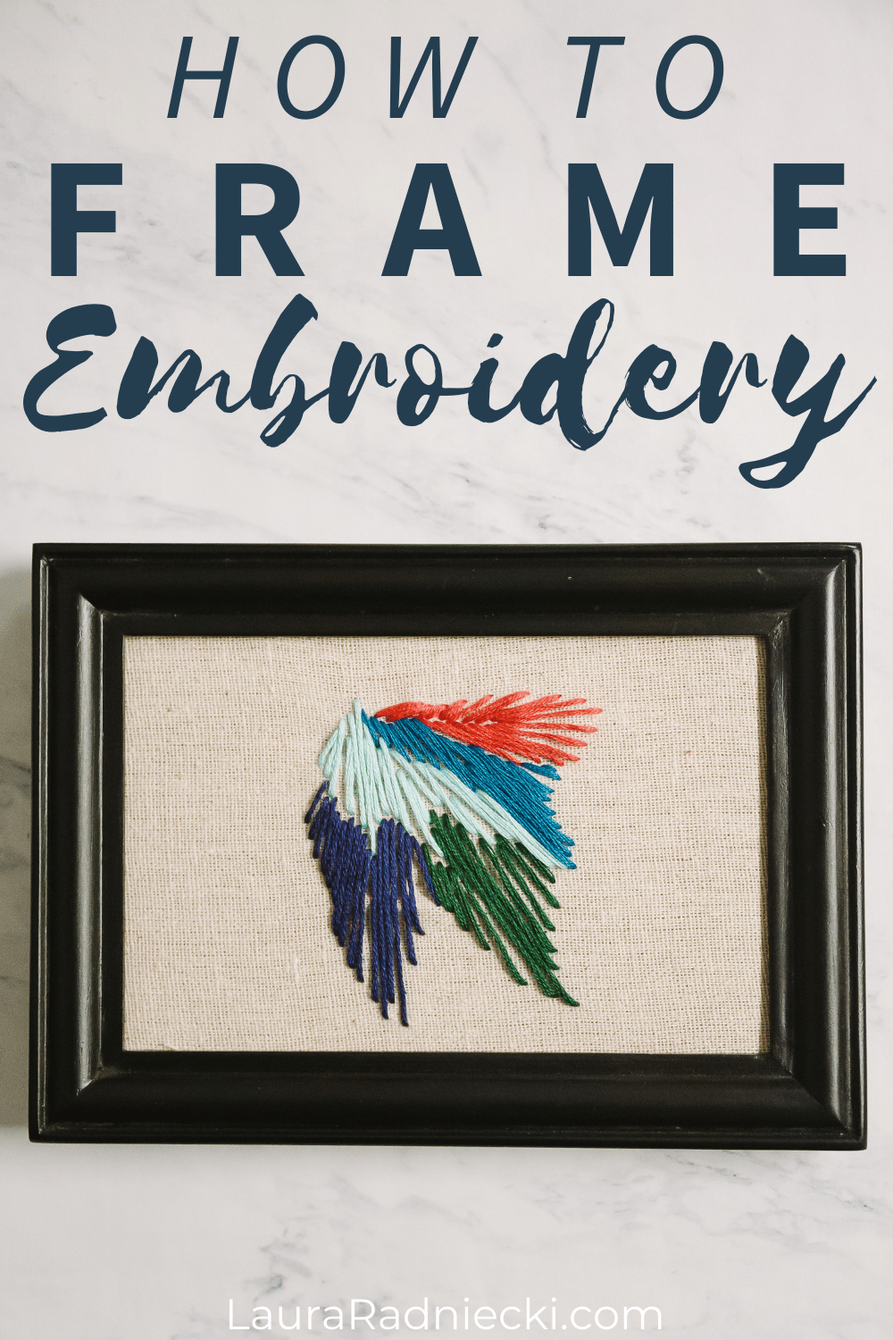 How to Display Embroidery Projects