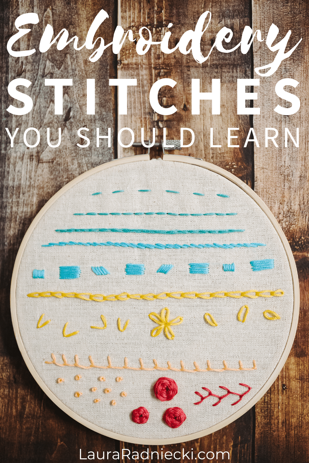 Types of Embroidery Stitches