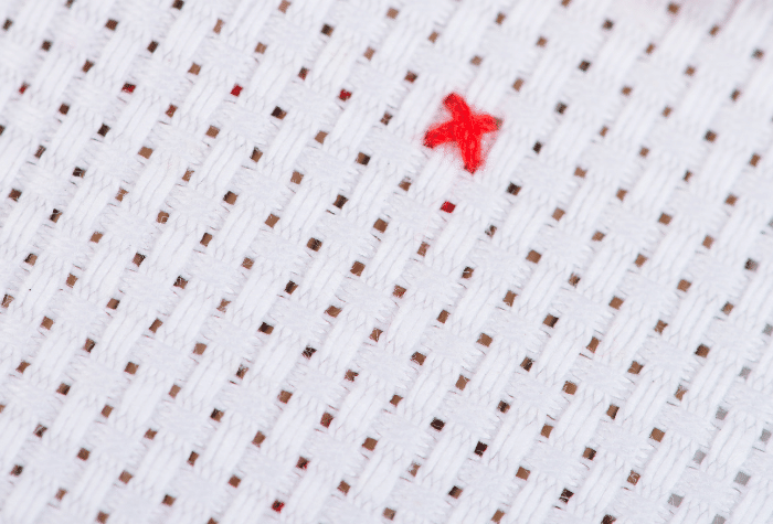 embroidery vs cross stitch - cross stitch features X stitches