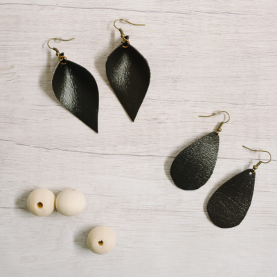How to Make Faux Leather Earrings