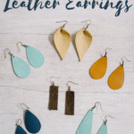 how to make leather earrings