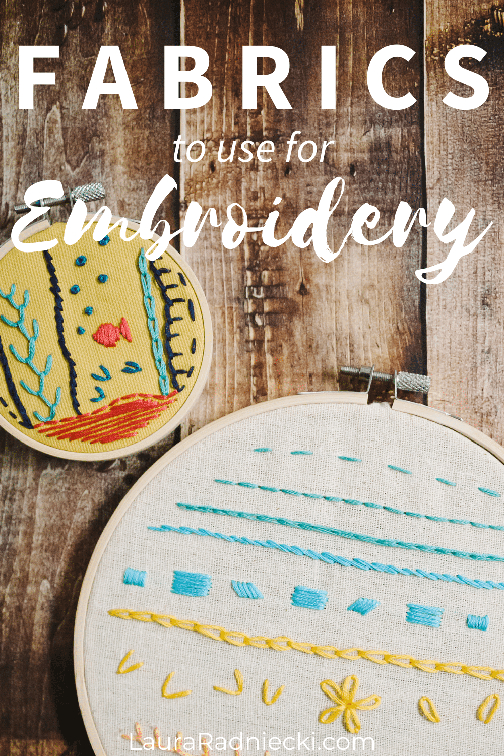 fabrics to use for embroidery