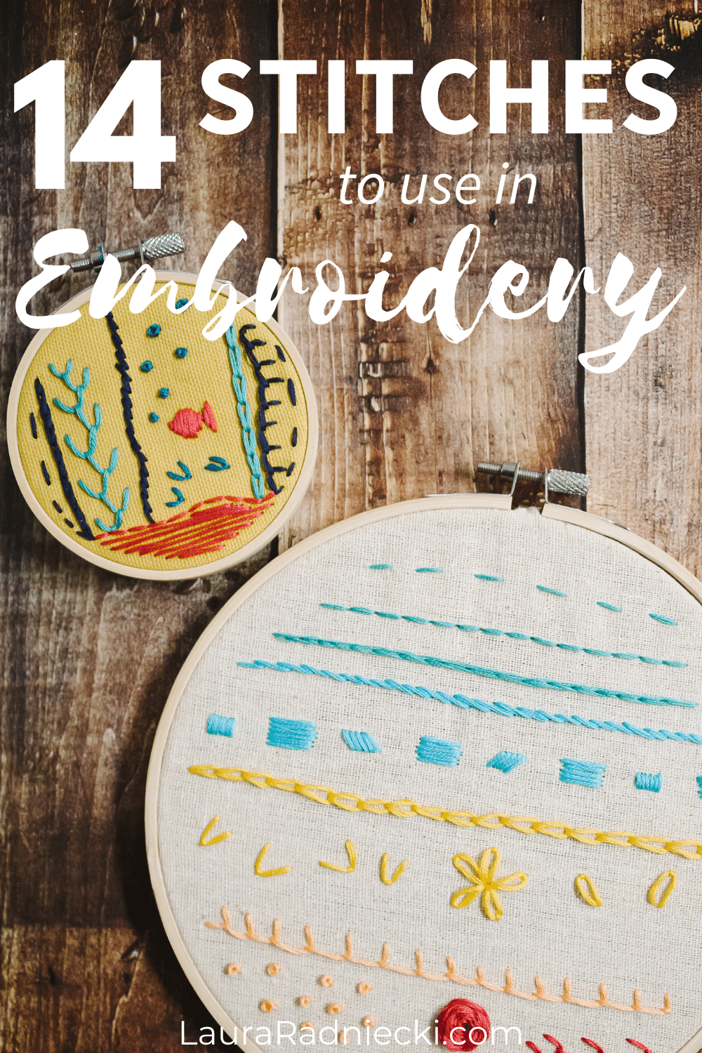 different embroidery stitches